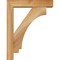 Ekena Millwork Imperial Block Rough Sawn Bracket w/ Offset Brace, Western Red Cedar, 4"W x 14"D x 18"H BKT0402X14X18IMP05RWR - alternate 3
